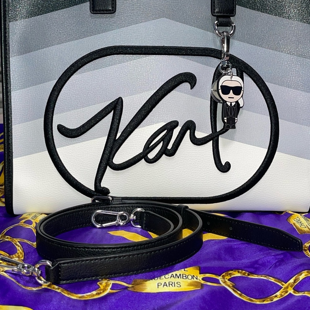 Karl Lagerfeld ombré tote bag